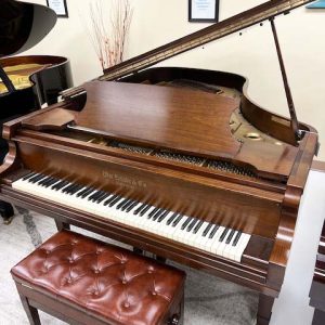 Knabe 6' 3" Grand Piano in Satin Walnut, Hand built in 1980, w/ artist bench