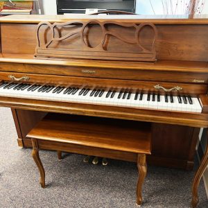 Baldwin Acrosonic Console Piano in Queen Ann Mahogany Style