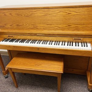 1999 Baldwin Hamilton Professional Studio Upright, Medium oak with bench