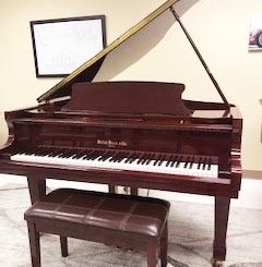 Hallette and Davis (by Pearl River) Baby Grand 4' 9", Polished Mahogany